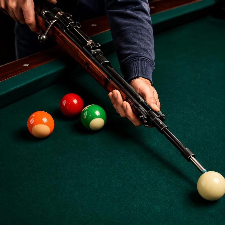 Billard avec fusil